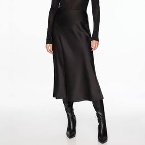 ASOS Design bias cut satin slip midi skirt size 4